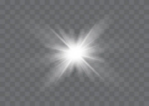 Parlak ışık efekti. Parıltısız yıldız patlaması..