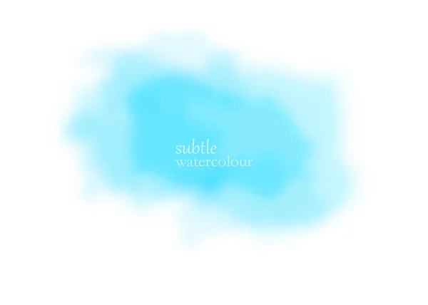 Éclaboussure d'aquarelle cyan. fond bleu ciel Illustration vectorielle — Image vectorielle