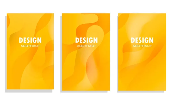 Diseño de banner de estilo dinámico con elementos de gradiente naranja fluido. Ilustración creativa para cartel, tela, aterrizaje, página, cubierta, anuncio, saludo, tarjeta, social — Vector de stock