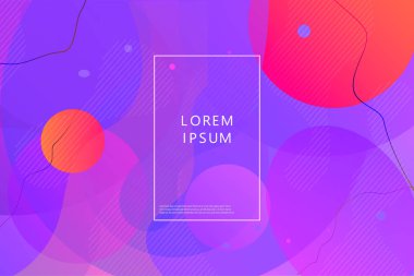 Dalgalı geometrik arka plan. Moda eğrisi şekilleri bileşimi.