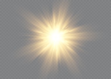 Vector transparent sunlight special lens flash light effect.front sun lens flash. Vector blur in the light of radiance. Element of decor. clipart