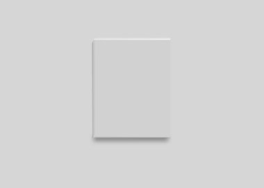 Şeffaf arka plan, üst vew gerçekçi beyaz kutu simgesi. Tebrik kartı, broşür ve afiş şablon için.