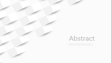 Beyaz soyut doku. Vektör arkaplan 3d kağıt resim biçimi kapak tasarımı, kitap tasarımı, poster, cd kapağı, broşür.