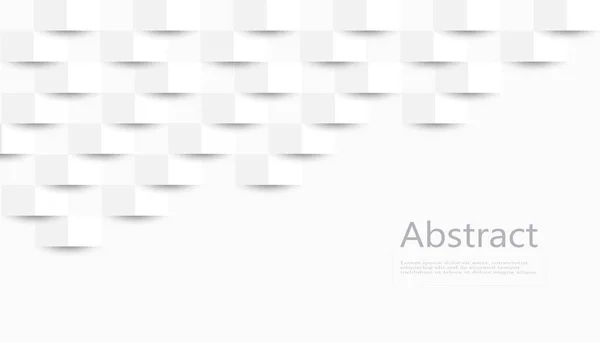 Texture abstraite blanche. Fond vectoriel style d'art en papier 3d peut être utilisé dans la conception de couverture, conception de livre, affiche, couverture de cd, flyer. — Image vectorielle