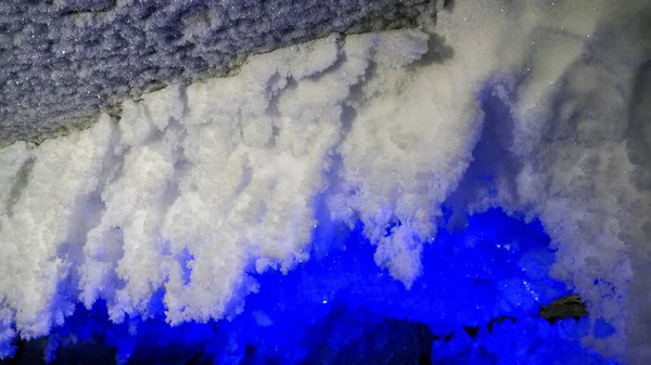 Ρωσία Kungur Παγωμένη Σπηλιά Παγωνιά Στην Οροφή Της Σπηλιάς — Φωτογραφία Αρχείου