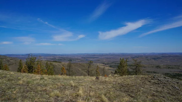 Des Collines Horizon Vue Montagne — Photo