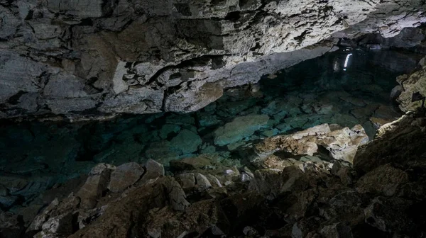 Ρωσία Κουνγκούρ Υπόγεια Ύδατα Στη Μεγάλη Σπηλιά — Φωτογραφία Αρχείου