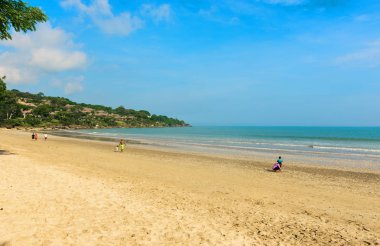 28 Nisan 2019: Jimbaran Bay Bali, Endonezya-popüler bir Touris