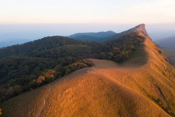 Vista Aérea Famosa Montaña Doi Monjong Chiang Mai Tailandia Hermoso — Foto de Stock