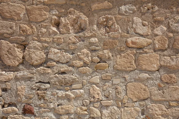 Традиційні Вивітрювання Пісок Кам Яна Стіна Фону Кіпрі — стокове фото