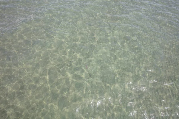 Transparente Blaue Meeresoberfläche Hintergrund Draufsicht — Stockfoto