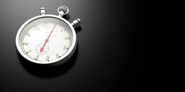 Fermare Concetto Tempo Cronometro Timer Analogico Isolato Sfondo Bianco Spazio — Foto Stock