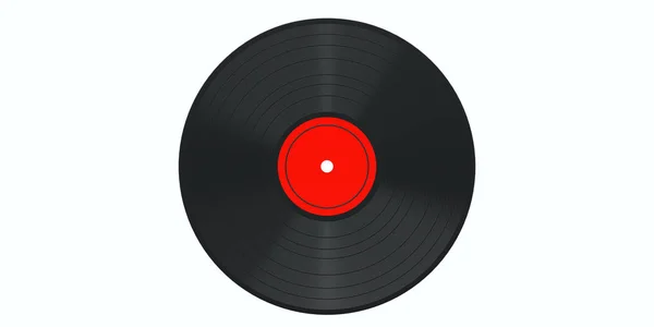 ビンテージ ビニールの レコードのアルバム分離 白い背景の上の切り欠き イラストレーション — ストック写真