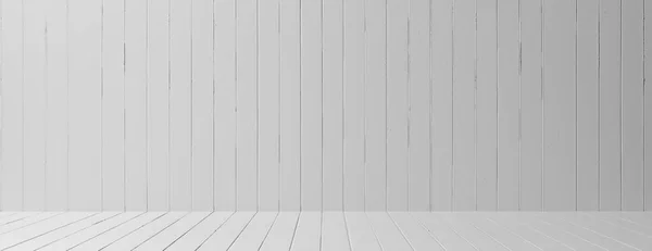 Dřevěné Velké Prázdno Bílé Šedé Dřevěné Obklady Textury Pozadí Obrázek — Stock fotografie