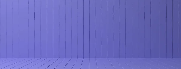 空の木造空間 青い木製壁や床のテクスチャ背景3 イラストレーション — ストック写真