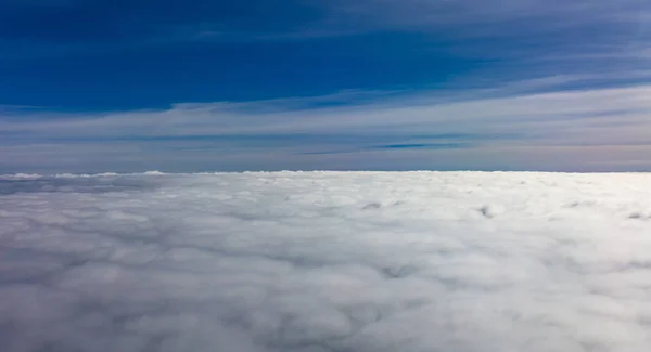 Wolkenkratzer Luftaufnahme Von Oben Aus Dem Flugzeugfenster — Stockfoto