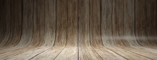 Vecchio Grungy Legno Curvato Tavole Texture Sfondo Banner Parete Legno — Foto Stock