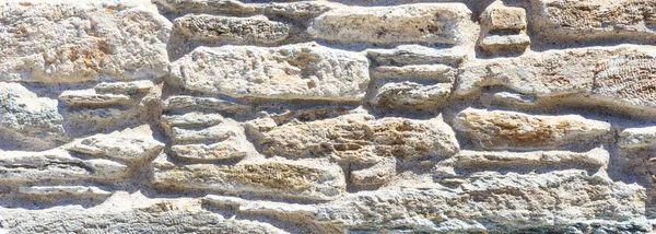 Фактура Фону Натурального Каменю Біло Бежевого Кольору Старовинна Кам Яна — стокове фото