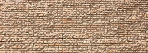 Tuğla Duvar Arka Plan Doku Bej Sarı Renk Çimento Kil — Stok fotoğraf