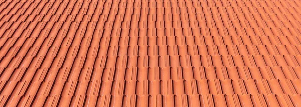 Construcción de techos. Techo azulejos de cerámica textura de fondo . —  Fotos de Stock