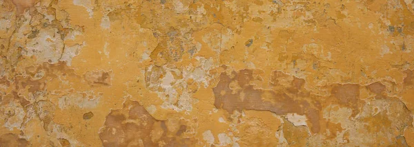 Bege cor amarela, pintado e desbotada parede textura grunge fundo — Fotografia de Stock