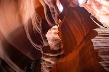 Antilop Kanyonu, Page yakınlarında, Arizona, Abd. Navajo ulus kumtaşı oluşumları