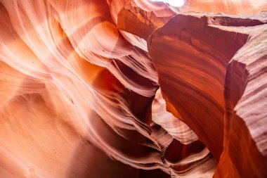 Antilop Kanyonu, Page yakınlarında, Arizona, Abd. Navajo ulus kumtaşı oluşumları