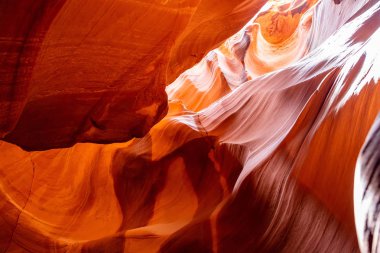 Antilop Kanyonu, Page yakınlarında, Arizona, Abd. Navajo ulus kumtaşı oluşumları