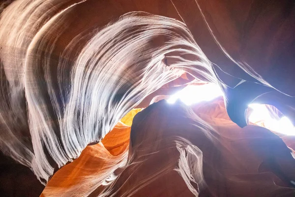 Antilopenschlucht, in der Nähe von Page, arizona, usa. Sandsteinformationen auf Navajo Nation — Stockfoto