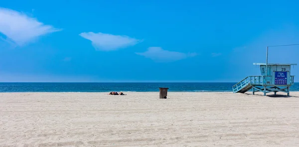 Badehütte am venezianischen Strand. Pazifik Küste los angeles USA. — Stockfoto