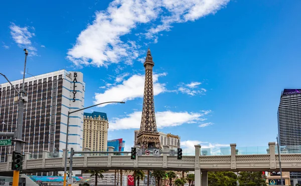 Las Vegas City. Nevada USA in de ochtend. Zonnige lente dag, blauwe hemel — Stockfoto