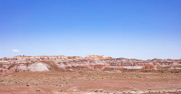 彩绘沙漠全景，亚利桑那州，美国。阳光明媚的春天 — 图库照片