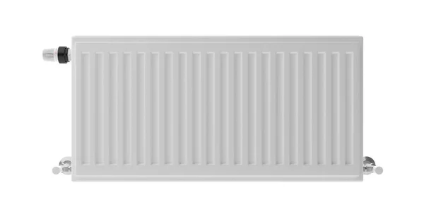 Radiator isolerad Utstansad, vit bakgrund. 3D-illustration — Stockfoto