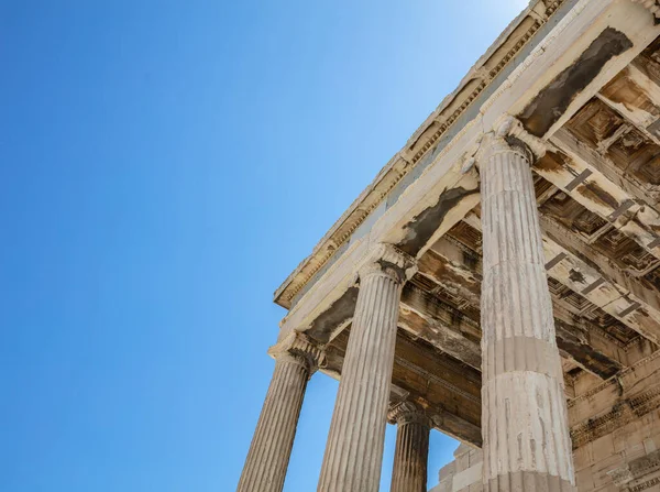 Atene Acropoli Grecia Punto Riferimento Tempio Atena Eretteo Antiche Rovine — Foto Stock