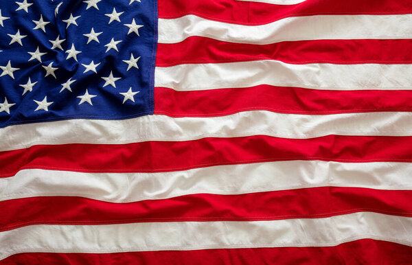 USA  flag background texture. American flag waving, Memorial day and 4th of July, Independence day concept