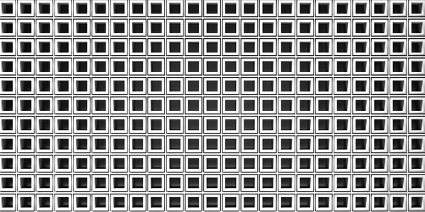 Geometryczny Kwadratowy Wzór Tła Metalowa Tekstura Biały Srebrny Panel Kolor — Zdjęcie stockowe