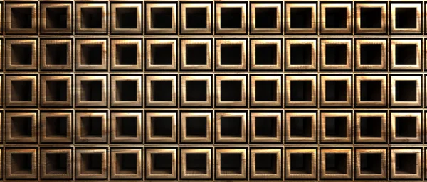 Forma Cuadrada Geométrica Madera Patrón Fondo Textura Panel Pared Madera —  Fotos de Stock