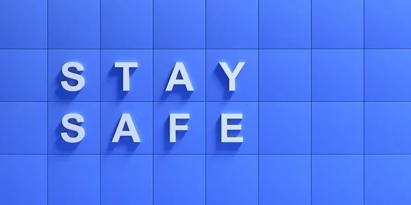 Pozostań Przy Znaku Bezpieczeństwa Zostań Domu Dla Bezpieczeństwa Zatrzymaj Dincance — Zdjęcie stockowe
