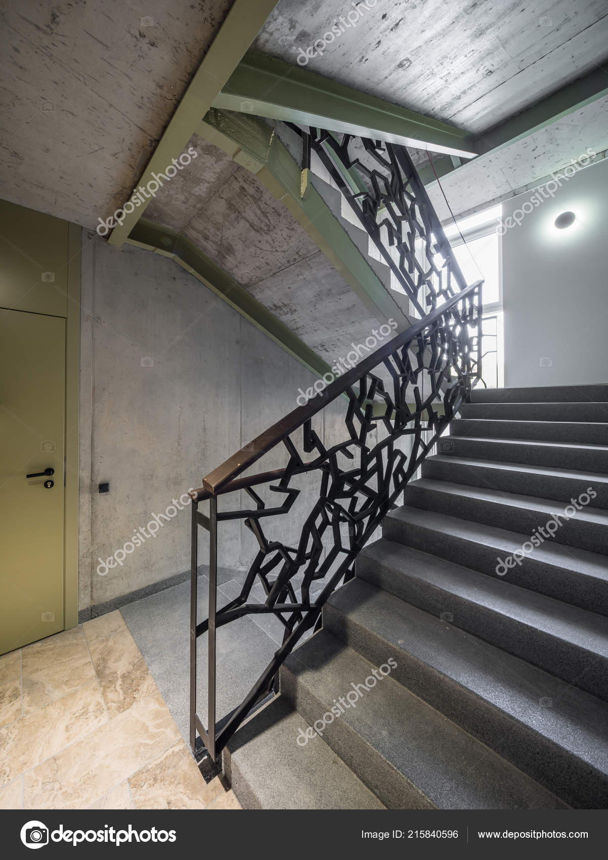 Staircase Staircase In A Modern House Iron Decorative