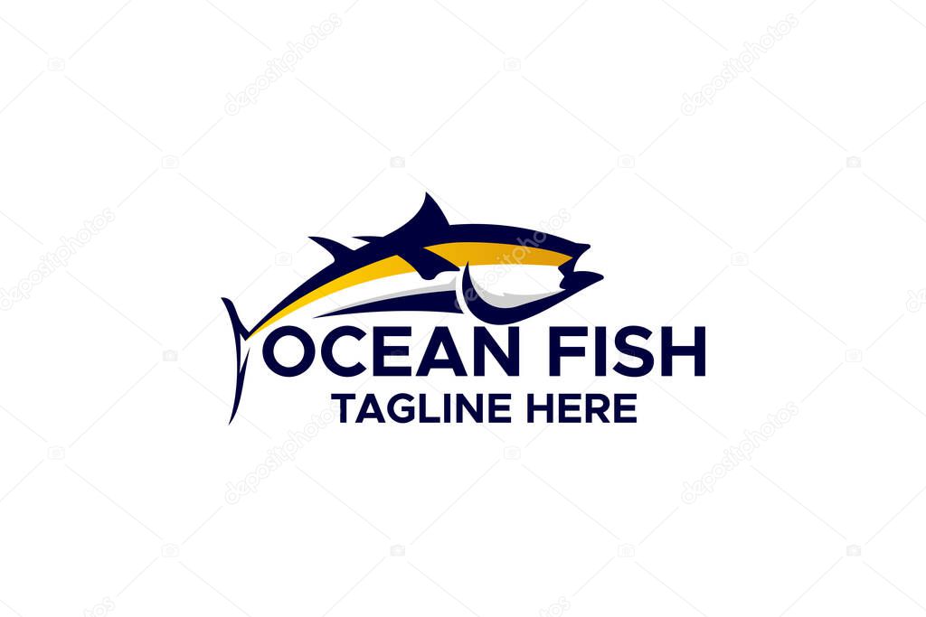 Ocean Fish Wildlife Black Colored Illustration