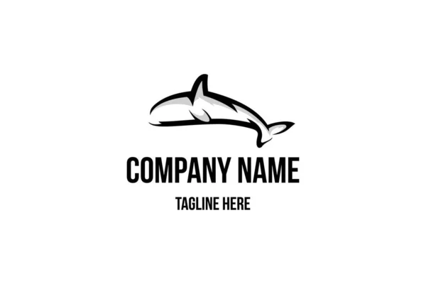 Antartika Balinası Sucul Çizim Yaratıcı Vektör Logosu