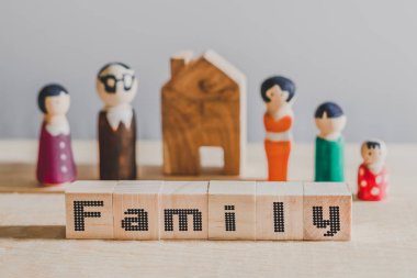 Küpleri ile küpleri, Aile kavramı üzerinde kelime 