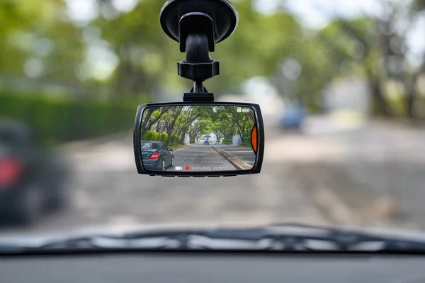Камера видеонаблюдения для безопасности на дорожном происшествии — стоковое фото