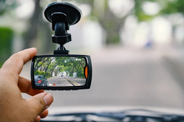Κάμερα CCTV αυτοκινήτου για την ασφάλεια στο τροχαίο ατύχημα — Φωτογραφία Αρχείου