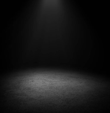 Dark Floor Background Black Empty Space for display your products, black Concrete Surface Ground Texture. clipart