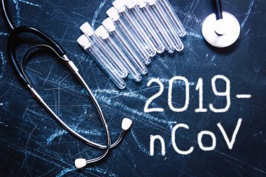 Coronavirus tanı analizi konsepti. COVID 2019 