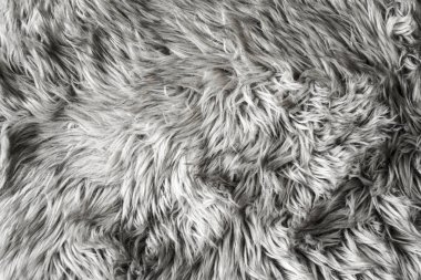 Gri koyun yün kilim - arka plan veya doku.