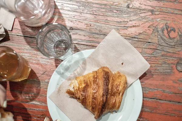 Verse croissant Stockafbeelding