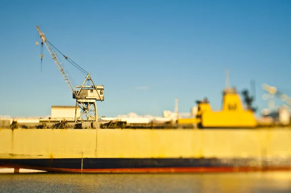 Cargo Ship Port Dogpatch San Francisco California Usa — Zdjęcie stockowe