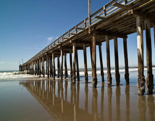Lage Hoek Zicht Boardwalk Cayucos Californië Usa — Stockfoto